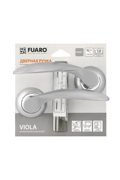 Ручка раздельная VIOLA RM/HD SC/CP-16 матовый хром/хром