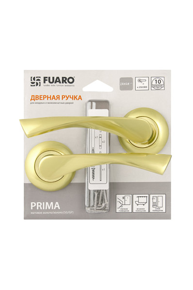 Ручка раздельная PRIMA RM/HD SG/GP-4 матовое золото/золото Ручка раздельная PRIMA RM/HD SG/GP-4 матовое золото/золото