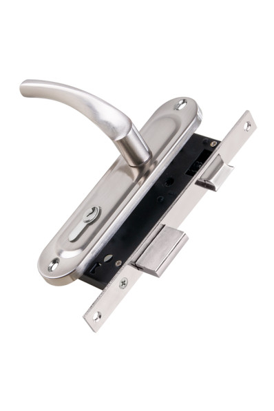 Замок цилиндровый в комплекте с ручкой LOCKSET16.CRONA.4070-1 (KIT P16 4070 CRONA) SN мат.никель Замок цилиндровый в комплекте с ручкой LOCKSET16.CRONA.4070-1 (KIT P16 4070 CRONA) SN мат.никель