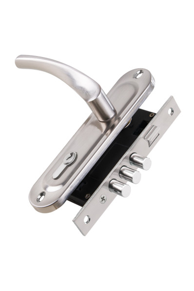 Замок цилиндровый в комплекте с ручкой LOCKSET15.CRONA.4061-3 (KIT P15 4061/3 CRONA) SN мат.никель Замок цилиндровый в комплекте с ручкой LOCKSET15.CRONA.4061-3 (KIT P15 4061/3 CRONA) SN мат.никель