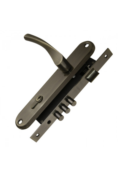 Замок цилиндровый в комплекте с ручкой LOCKSET90.CRONA.4585-3 (KIT P90 4585/3 CRONA) AB бронза Замок цилиндровый в комплекте с ручкой LOCKSET90.CRONA.4585-3 (KIT P90 4585/3 CRONA) AB бронза