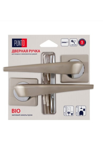 Ручка раздельная BIO ZQ/HD SN/CP-3 матовый никель/хром Ручка раздельная BIO ZQ/HD SN/CP-3 матовый никель/хром